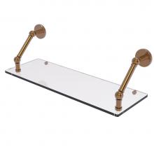 Allied Brass P1000-1-24-BBR - Prestige Skyline Collection 24 Inch Floating Glass Shelf