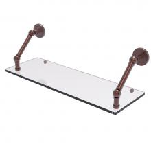 Allied Brass P1000-1-24-CA - Prestige Skyline Collection 24 Inch Floating Glass Shelf