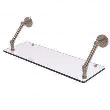 Allied Brass P1000-1-24-PEW - Prestige Skyline Collection 24 Inch Floating Glass Shelf