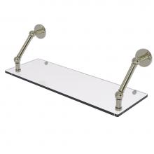 Allied Brass P1000-1-24-PNI - Prestige Skyline Collection 24 Inch Floating Glass Shelf