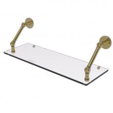 Allied Brass P1000-1-24-UNL - Prestige Skyline Collection 24 Inch Floating Glass Shelf