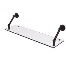 Allied Brass P1000-1-30-ABZ - Prestige Skyline Collection 30 Inch Floating Glass Shelf