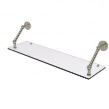 Allied Brass P1000-1-30-PNI - Prestige Skyline Collection 30 Inch Floating Glass Shelf
