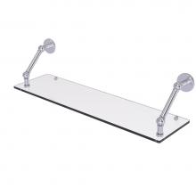 Allied Brass P1000-1-30-SCH - Prestige Skyline Collection 30 Inch Floating Glass Shelf