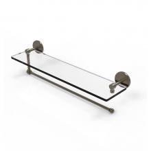Allied Brass P1000-1PT/22-ABR - Prestige Skyline Collection Paper Towel Holder with 22 Inch Glass Shelf