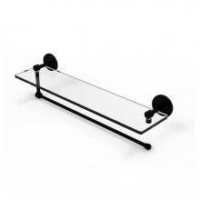 Allied Brass P1000-1PT/22-BKM - Prestige Skyline Collection Paper Towel Holder with 22 Inch Glass Shelf