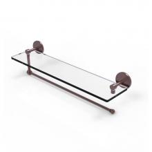 Allied Brass P1000-1PT/22-CA - Prestige Skyline Collection Paper Towel Holder with 22 Inch Glass Shelf