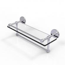 Allied Brass P1000-1TB/16-GAL-SCH - 16 Inch Gallery Glass Shelf with Towel Bar