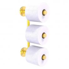 Allied Brass P1000-24-3-PB - Prestige Skyline Collection 3 Roll Reserve Roll Toilet Paper Holder - Polished Brass