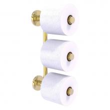Allied Brass P1000-24-3-UNL - Prestige Skyline Collection 3 Roll Reserve Roll Toilet Paper Holder - Unlacquered Brass