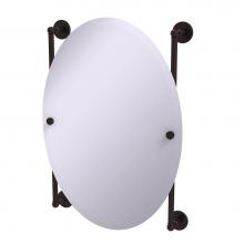 Allied Brass P1000-27-91-ABZ - Prestige Skyline Collection Oval Frameless Rail Mounted Mirror