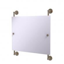 Allied Brass P1000-27-93-PEW - Prestige Skyline Landscape Rectangular Frameless Rail Mounted Mirror
