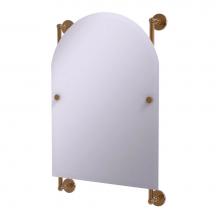 Allied Brass P1000-27-94-BBR - Prestige Skyline Collection Arched Top Frameless Rail Mounted Mirror