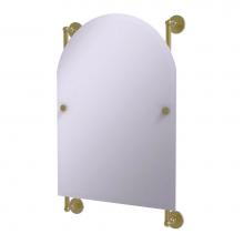 Allied Brass P1000-27-94-SBR - Prestige Skyline Collection Arched Top Frameless Rail Mounted Mirror