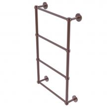 Allied Brass P1000-28G-24-CA - Prestige Skyline Collection 4 Tier 24 Inch Ladder Towel Bar with Groovy Detail
