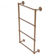 Allied Brass P1000-28G-30-BBR - Prestige Skyline Collection 4 Tier 30 Inch Ladder Towel Bar with Groovy Detail