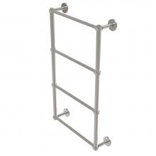Allied Brass P1000-28G-36-SN - Prestige Skyline Collection 4 Tier 36 Inch Ladder Towel Bar with Groovy Detail