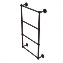 Allied Brass P1000-28T-24-ABZ - Prestige Skyline Collection 4 Tier 24 Inch Ladder Towel Bar with Twisted Detail