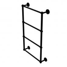 Allied Brass P1000-28T-24-BKM - Prestige Skyline Collection 4 Tier 24 Inch Ladder Towel Bar with Twisted Detail