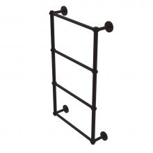 Allied Brass P1000-28T-36-ORB - Prestige Skyline Collection 4 Tier 36 Inch Ladder Towel Bar with Twisted Detail