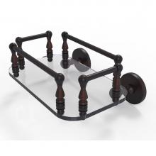 Allied Brass P1000-GT-6-VB - Prestige Skyline Collection Wall Mounted Glass Guest Towel Tray