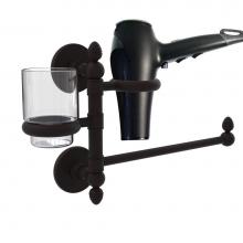Allied Brass P1000-GTBD-1-ORB - Prestige Skyline Collection Hair Dryer Holder and Organizer
