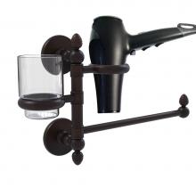 Allied Brass P1000-GTBD-1-VB - Prestige Skyline Collection Hair Dryer Holder and Organizer