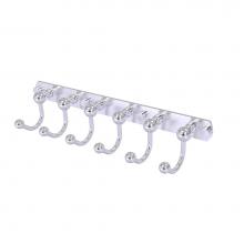 Allied Brass P1020-6-SCH - Prestige Skyline Collection 6 Position Tie and Belt Rack