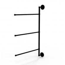 Allied Brass P1027/3/16/28-BKM - Prestige Skyline Collection 3 Swing Arm Vertical 28 Inch Towel Bar