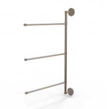 Allied Brass P1027/3/16/28-PEW - Prestige Skyline Collection 3 Swing Arm Vertical 28 Inch Towel Bar