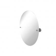 Allied Brass P1091-GYM - Frameless Oval Tilt Mirror with Beveled Edge