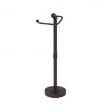 Allied Brass P-180-FSETP-ABZ - Pipeline Collection Free Standing Euro Style Toilet Tissue Stand