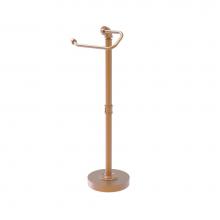 Allied Brass P-180-FSETP-BBR - Pipeline Collection Free Standing Euro Style Toilet Tissue Stand