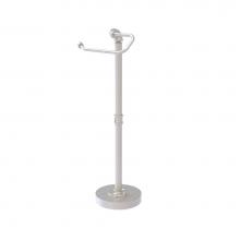 Allied Brass P-180-FSETP-SN - Pipeline Collection Free Standing Euro Style Toilet Tissue Stand