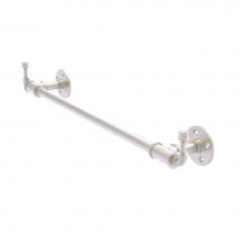 Allied Brass P-250-24-TBHK-SN - Pipeline Collection 24 Inch Towel Bar with Integrated Hooks