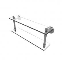Allied Brass P-420-22-DGS-GYM - Pipeline Collection 22 Inch Double Glass Shelf