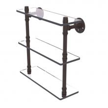 Allied Brass P-440-16-TGS-ORB - Pipeline Collection 16 Inch Triple Glass Shelf