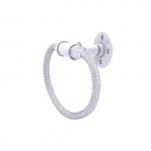 Allied Brass P-500-RG-WHM - Pipeline Collection Towel Ring with Stainless Steel Braided Ring