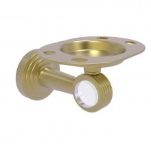 Allied Brass PB-26G-SBR - Pacific Beach Collection Tumbler and Toothbrush Holder with Groovy Accents