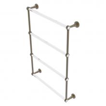 Allied Brass PB-28-24-ABR - Pacific Beach Collection 4 Tier 24 Inch Ladder Towel Bar - Antique Brass