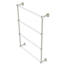 Allied Brass PB-28-24-PNI - Pacific Beach Collection 4 Tier 24 Inch Ladder Towel Bar - Polished Nickel