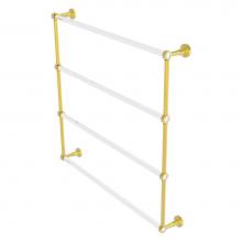 Allied Brass PB-28-36-PB - Pacific Beach Collection 4 Tier 36 Inch Ladder Towel Bar - Polished Brass