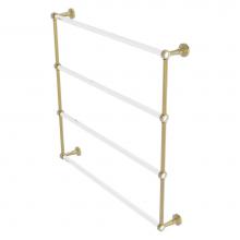 Allied Brass PB-28-36-UNL - Pacific Beach Collection 4 Tier 36 Inch Ladder Towel Bar - Unlacquered Brass
