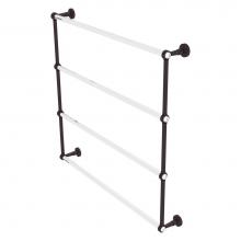 Allied Brass PB-28G-36-ABZ - Pacific Beach Collection 4 Tier 36 Inch Ladder Towel Bar with Grooved Accents - Antique Bronze