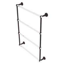Allied Brass PB-28T-24-ABZ - Pacific Beach Collection 4 Tier 24 Inch Ladder Towel Bar with Twisted Accents - Antique Bronze