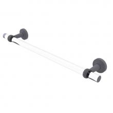 Allied Brass PB-41T-24-GYM - Pacific Beach Collection 24 Inch Towel Bar with Twisted Accents