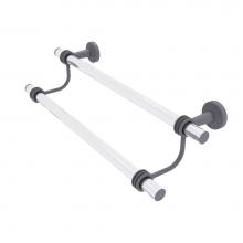 Allied Brass PB-72D-36-GYM - Pacific Beach Collection 36 Inch Double Towel Bar with Dotted Accents