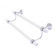 Allied Brass PB-72G-30-SCH - Pacific Beach Collection 30 Inch Double Towel Bar with Groovy Accents