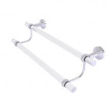 Allied Brass PB-72T-36-PC - Pacific Beach Collection 36 Inch Double Towel Bar with Twisted Accents