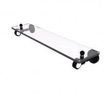 Allied Brass PG-1-22-BKM - Pacific Grove Collection 22 Inch Glass Shelf